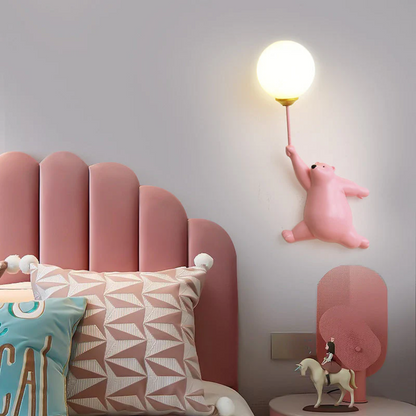 TeddyGlow – Schattige Beer LED Wandlamp voor een Warme Sfeer