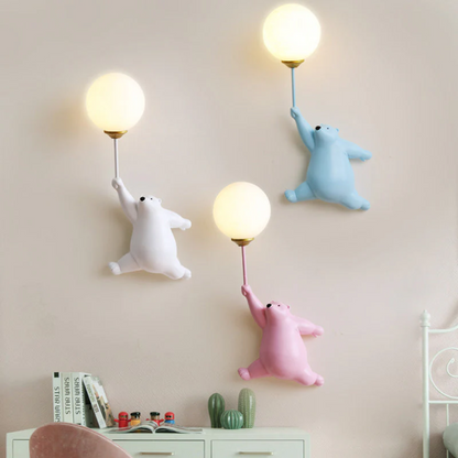 TeddyGlow – Schattige Beer LED Wandlamp voor een Warme Sfeer