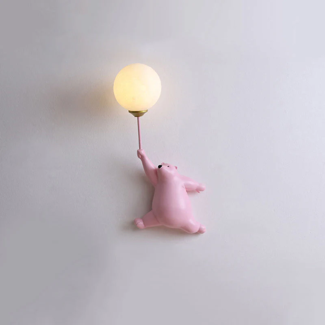 TeddyGlow – Schattige Beer LED Wandlamp voor een Warme Sfeer