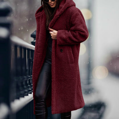 LIV - Oversized fleecejack met capuchon voor dames