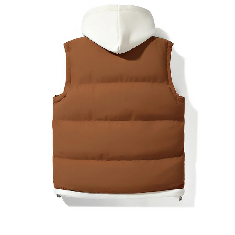 LIAM – Gewatteerde heren bodywarmer met capuchon - Glamorix