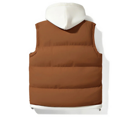 LIAM – Gewatteerde heren bodywarmer met capuchon - Glamorix