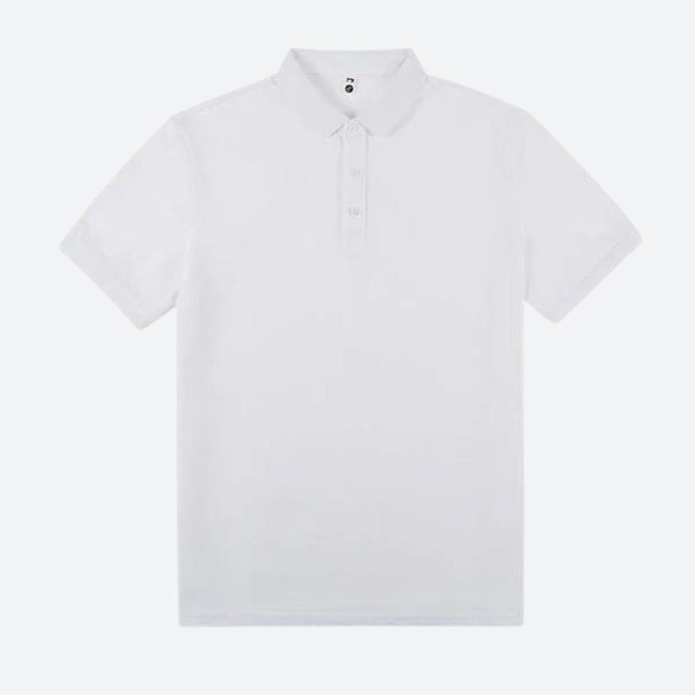 Stijlvolle herenpolo met korte mouwen en moderne afwerking – LUCENTO - Glamorix