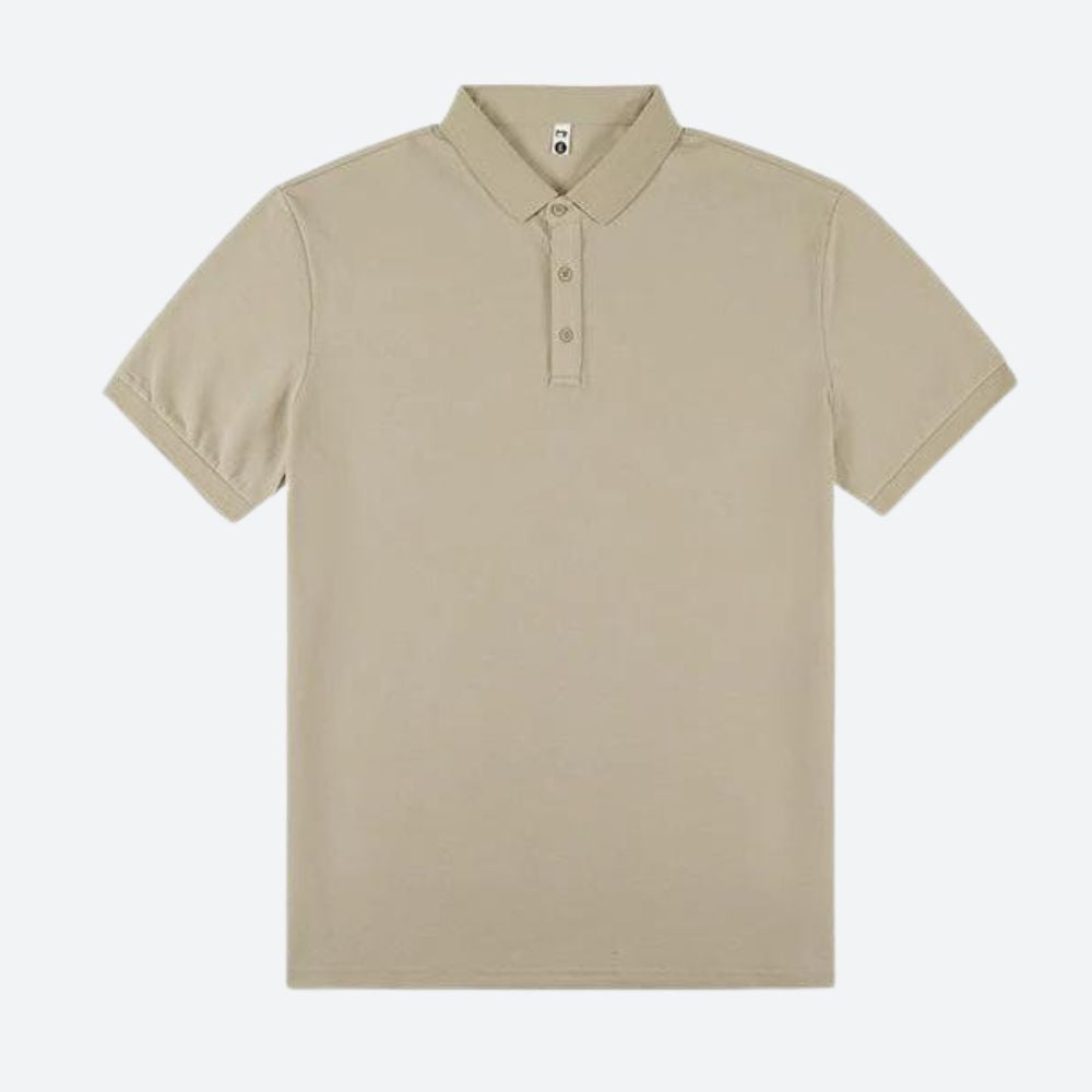 Stijlvolle herenpolo met korte mouwen en moderne afwerking – LUCENTO - Glamorix