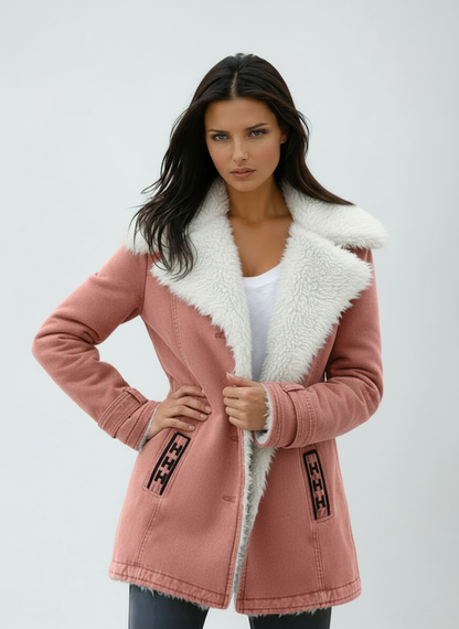 Jacky - Winterjas Dames | Bontkraag & Knopen - Glamorix