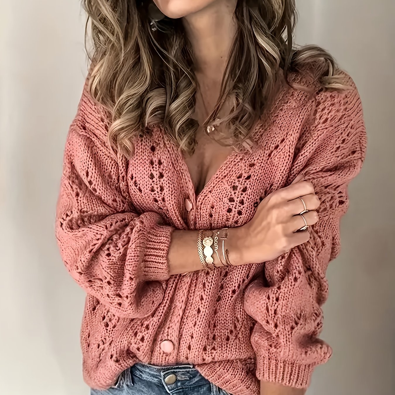 Vest – V Hals Met Knoopsluiting En Ademend - Glamorix