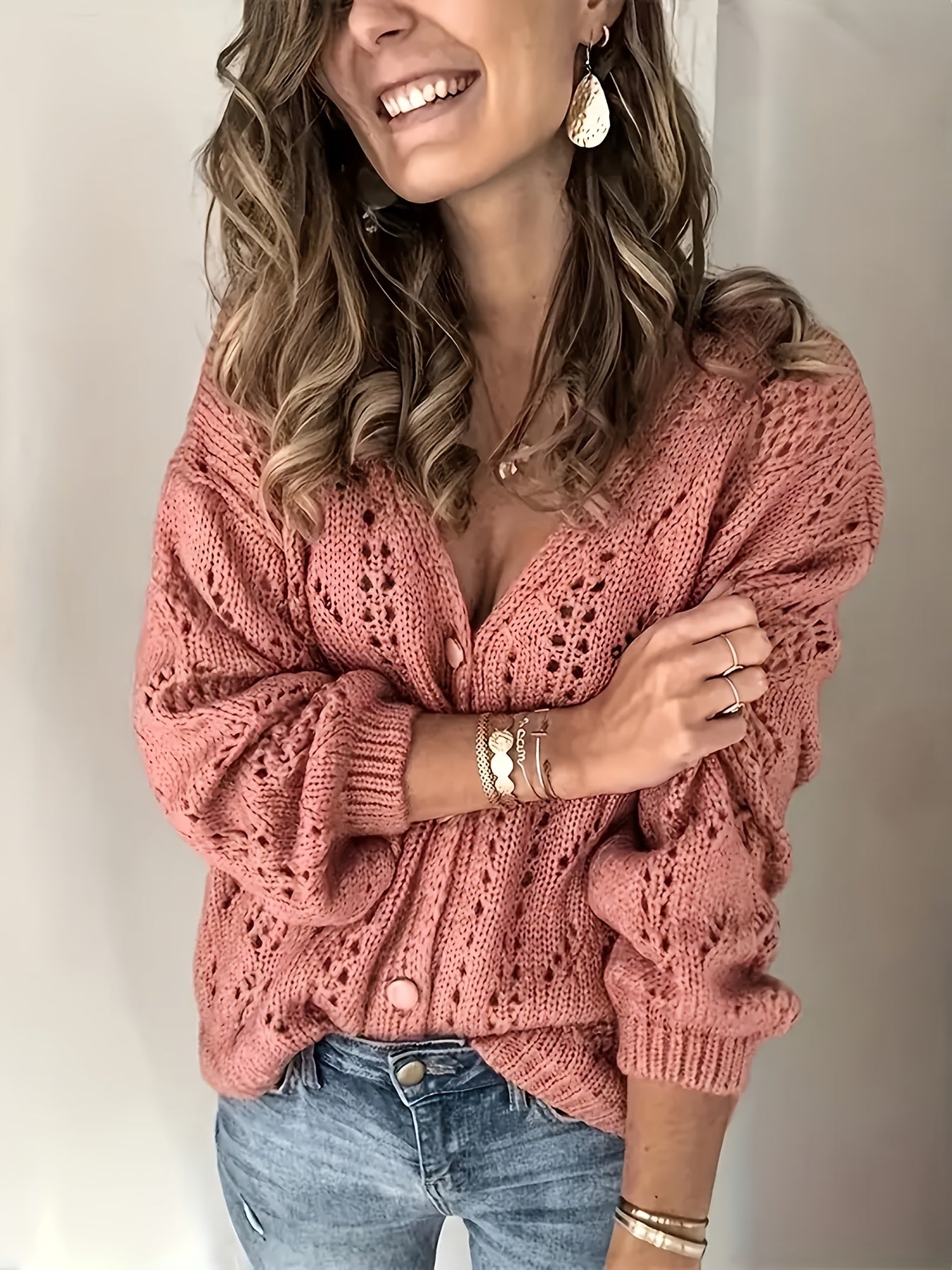 Vest – V Hals Met Knoopsluiting En Ademend - Glamorix