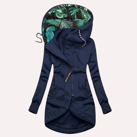 Flora winterjas voor dames met capuchon en ritssluiting, modern en comfortabel met pasvorm – NOVAWEAR - Glamorix