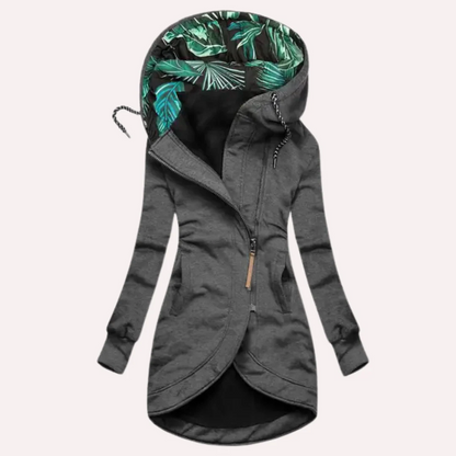 Flora winterjas voor dames met capuchon en ritssluiting, modern en comfortabel met pasvorm – NOVAWEAR - Glamorix
