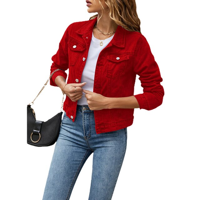 Dames denim jas, een casual denim look voor dames – NOVAWEAR - Glamorix