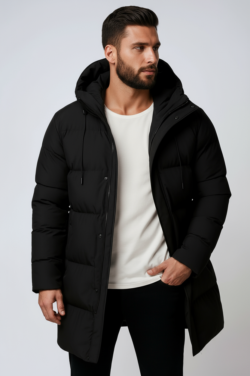 Winterjas Heren | Lang & Capuchon - Glamorix