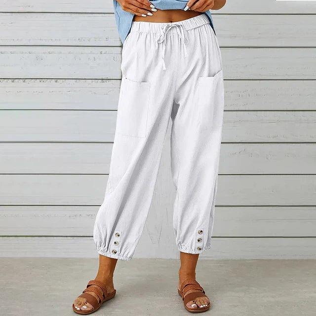 Luchtige zomerbroek met stijlvolle flair – AMELIA