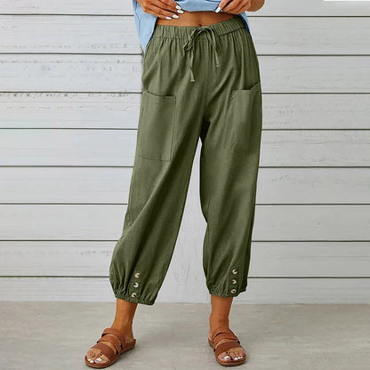 Luchtige zomerbroek met stijlvolle flair – AMELIA