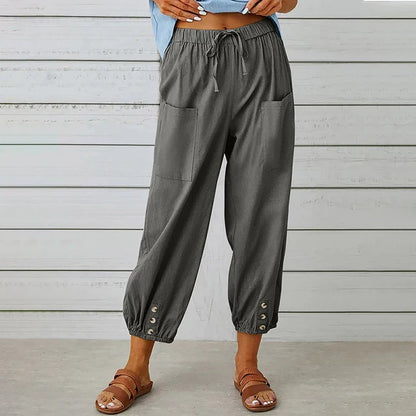 Luchtige zomerbroek met stijlvolle flair – AMELIA