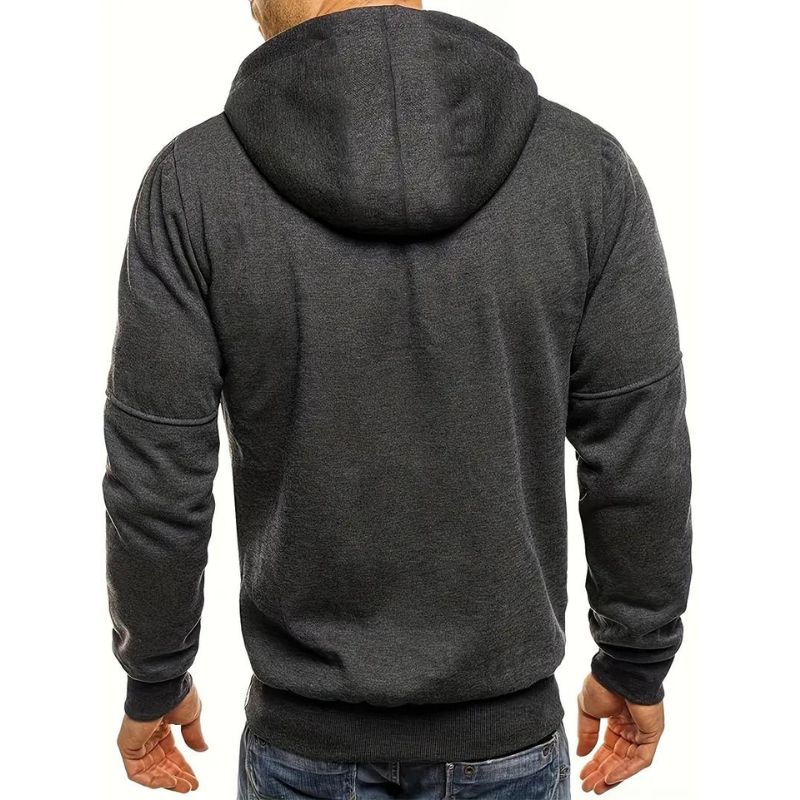 IVAN - Sudadera con cremallera y capucha ajustable para hombre - Glamorix