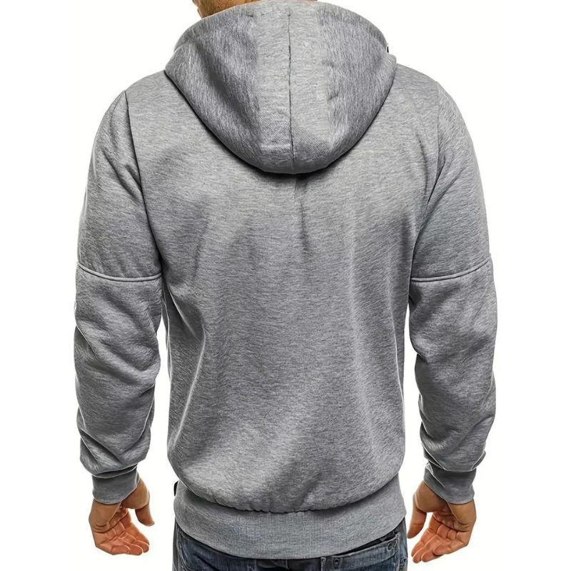 IVAN - Sudadera con cremallera y capucha ajustable para hombre - Glamorix