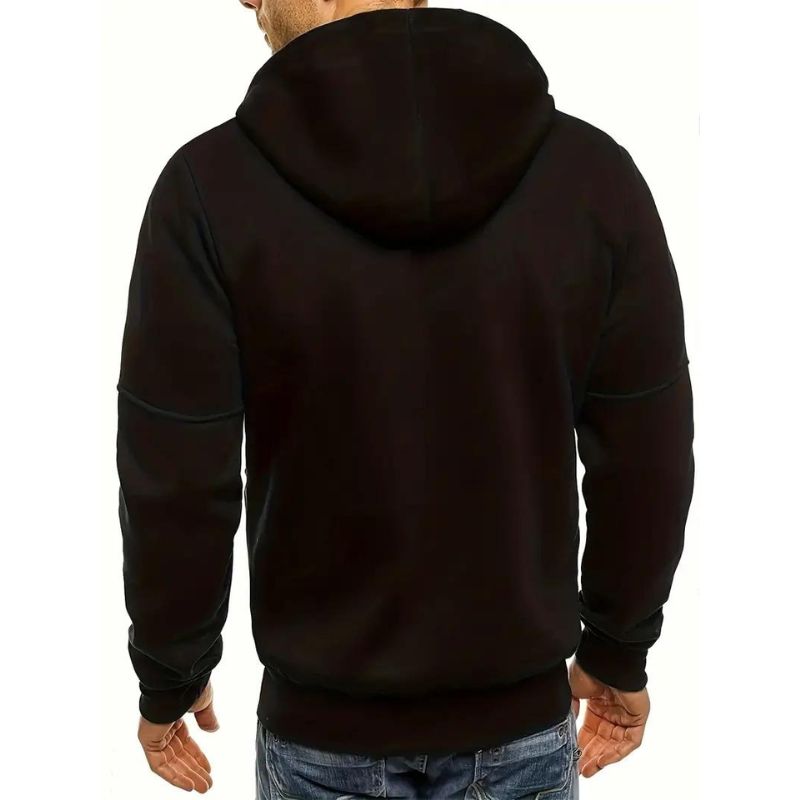 IVAN - Sudadera con cremallera y capucha ajustable para hombre - Glamorix