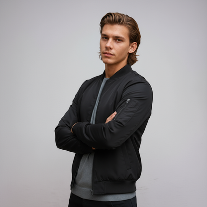 MILO – Heren bomberjack met moderne pasvorm en sportieve look - Glamorix