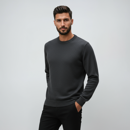 LUCA – Heren trui met ronde hals en minimalistische stijl - Glamorix