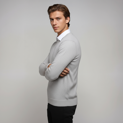 NOAH – Heren trui met crewneck en tijdloze pasvorm - Glamorix