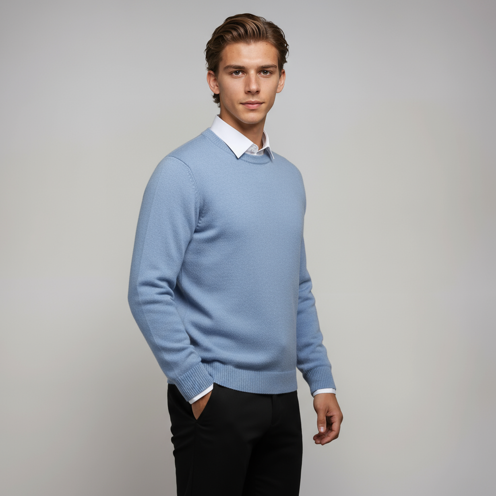 NOAH – Heren trui met crewneck en tijdloze pasvorm - Glamorix