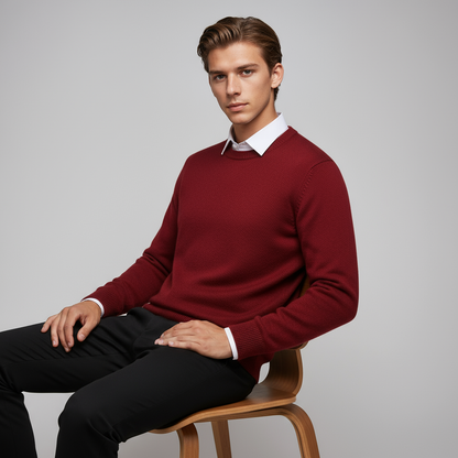 NOAH – Heren trui met crewneck en tijdloze pasvorm - Glamorix