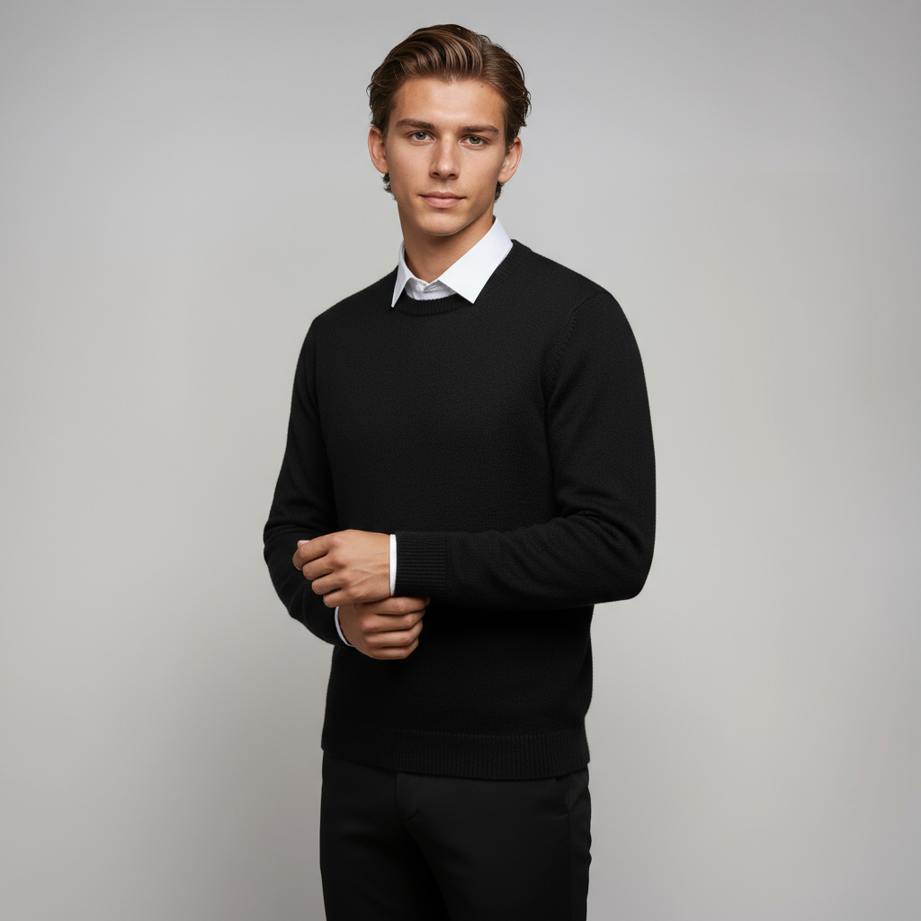 NOAH – Heren trui met crewneck en tijdloze pasvorm - Glamorix