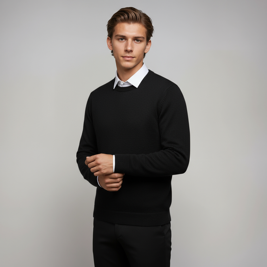 NOAH – Heren trui met crewneck en tijdloze pasvorm - Glamorix