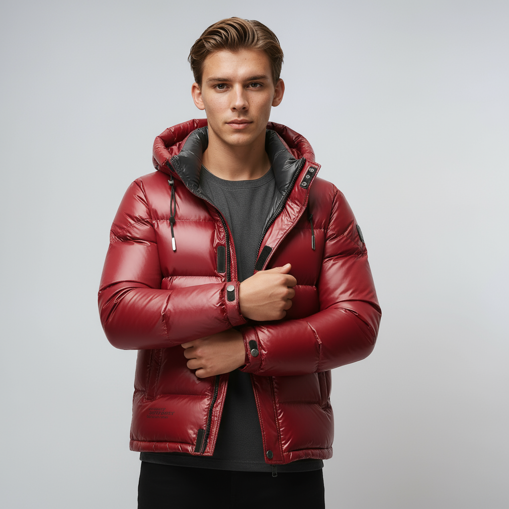 ORLANDO – Heren winterjas met warme voering en capuchon - Glamorix