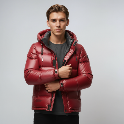 ORLANDO – Heren winterjas met warme voering en capuchon - Glamorix