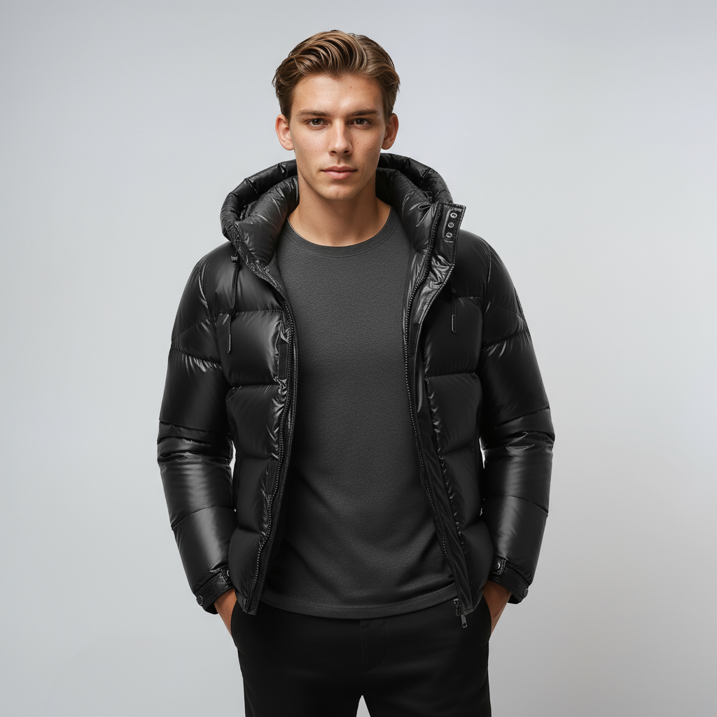 ORLANDO – Heren winterjas met warme voering en capuchon - Glamorix