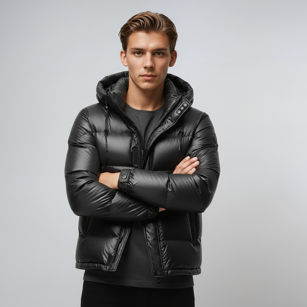 ORLANDO – Heren winterjas met warme voering en capuchon - Glamorix