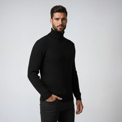 Coltrui voor heren met geribbelde structuur en lange mouwen en tijdloze stijl en warm geborgen gevoel – NOVAWEAR - Glamorix