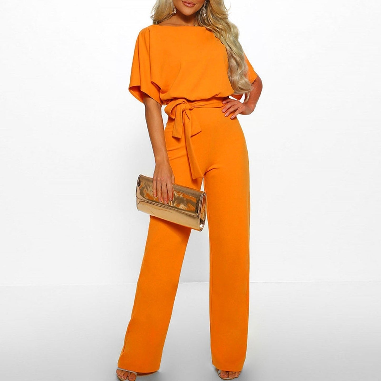 Stijlvolle Jumpsuit met Elegante Pasvorm voor Vrouwen - Agnella - Glamorix