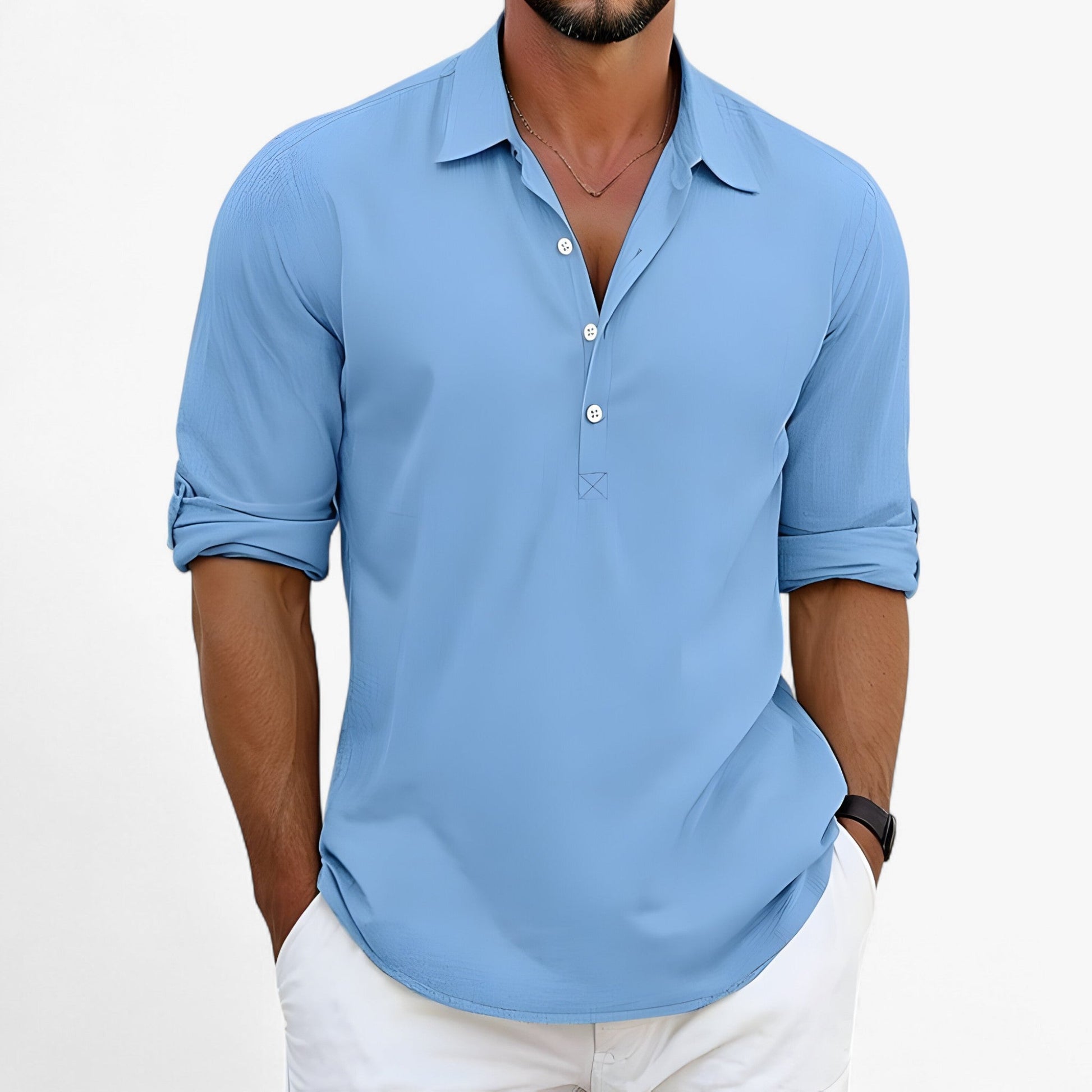 Licht en luchtig zomershirt voor heren – CavoLino - Glamorix
