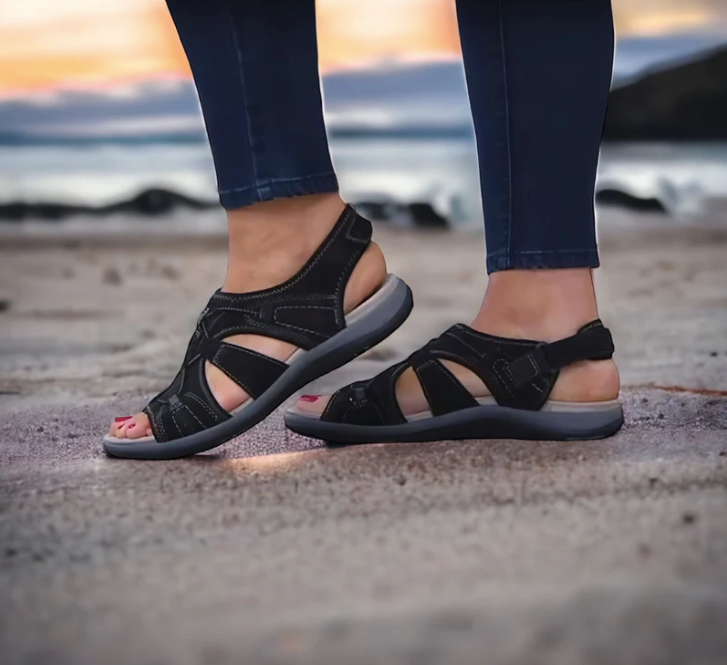 Super zachte dames sandalen met ergonomisch voetbed – Nuvana CloudStep - Glamorix