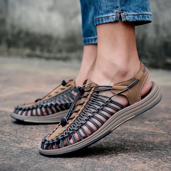 Lichtgewicht Heren Zomersandalen met Verstelbare Bandjes – SOLVANO