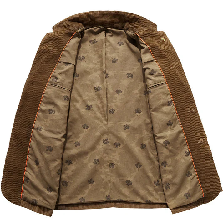 JULIAN - Corduroy blazer met gebloemde voering voor heren