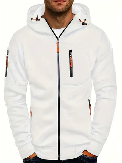 IVAN - Sudadera con cremallera y capucha ajustable para hombre - Glamorix