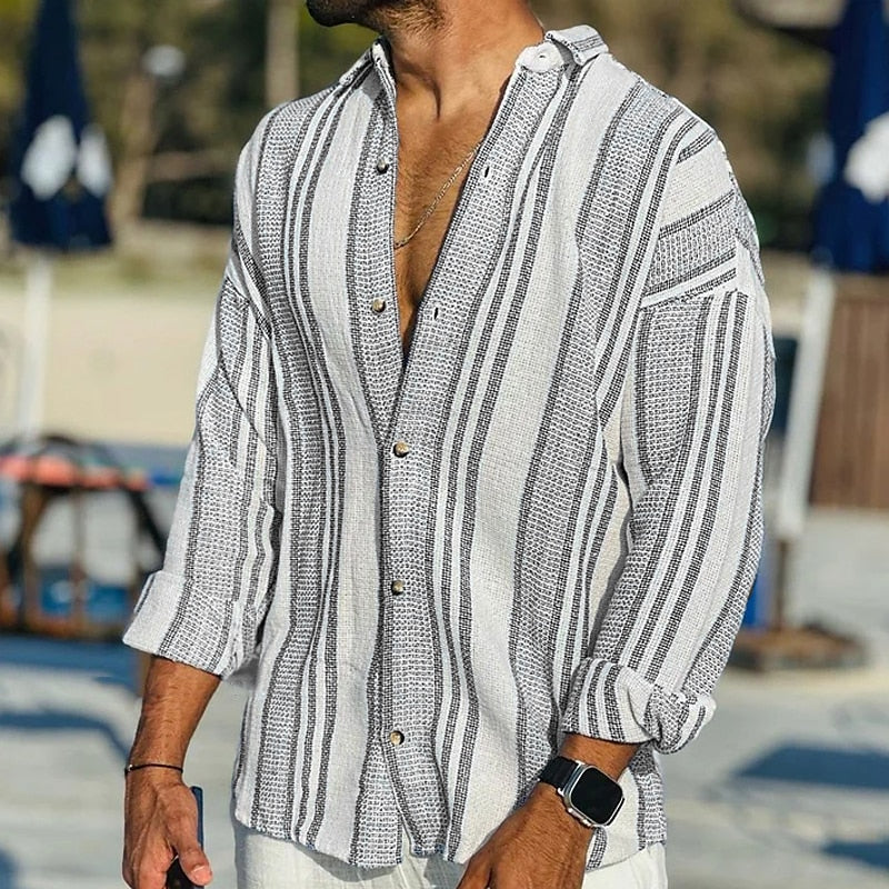 LEON - Stijlvol herenshirt met lange mouwen