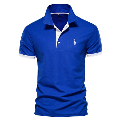 ORION – Slim fit poloshirt met contrasterende details voor een moderne, verfijnde look
