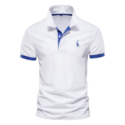 ORION – Slim fit poloshirt met contrasterende details voor een moderne, verfijnde look