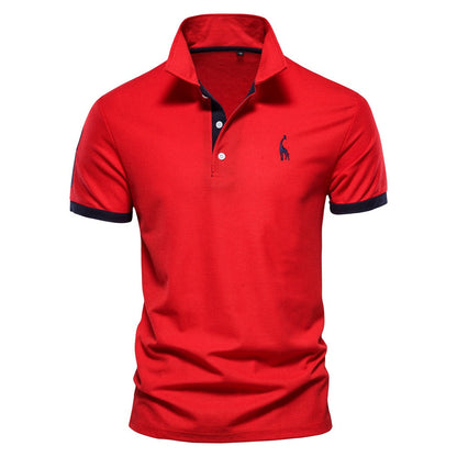ORION – Slim fit poloshirt met contrasterende details voor een moderne, verfijnde look