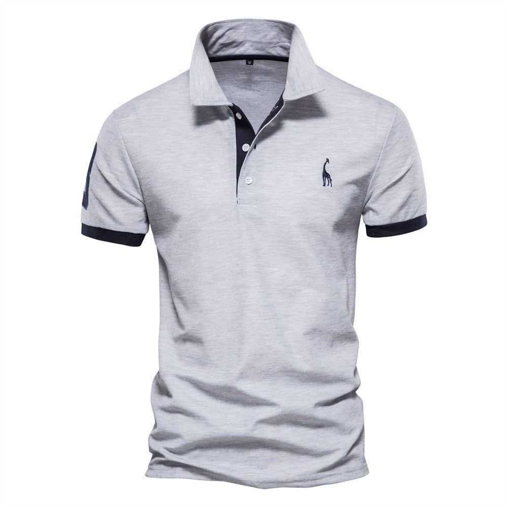 ORION – Slim fit poloshirt met contrasterende details voor een moderne, verfijnde look