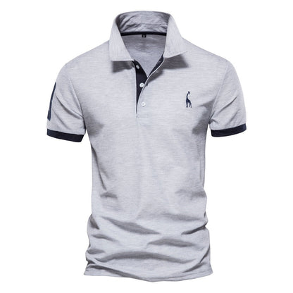 ORION – Slim fit poloshirt met contrasterende details voor een moderne, verfijnde look