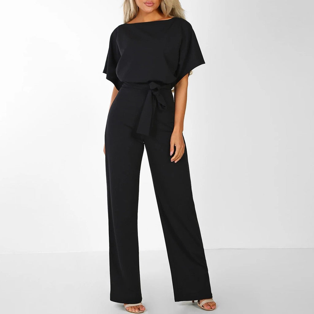 Stijlvolle Jumpsuit met Elegante Pasvorm voor Vrouwen - Agnella - Glamorix