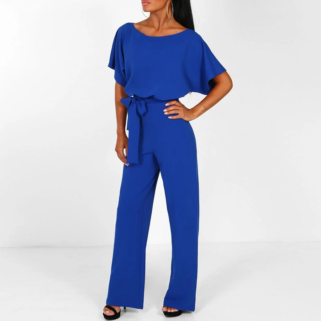 Stijlvolle Jumpsuit met Elegante Pasvorm voor Vrouwen - Agnella - Glamorix
