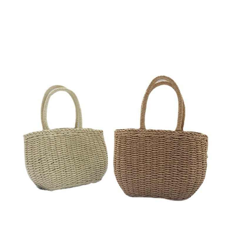 Handgemaakte stro tas met boho charme – Seravéa ShoreGlow - Glamorix