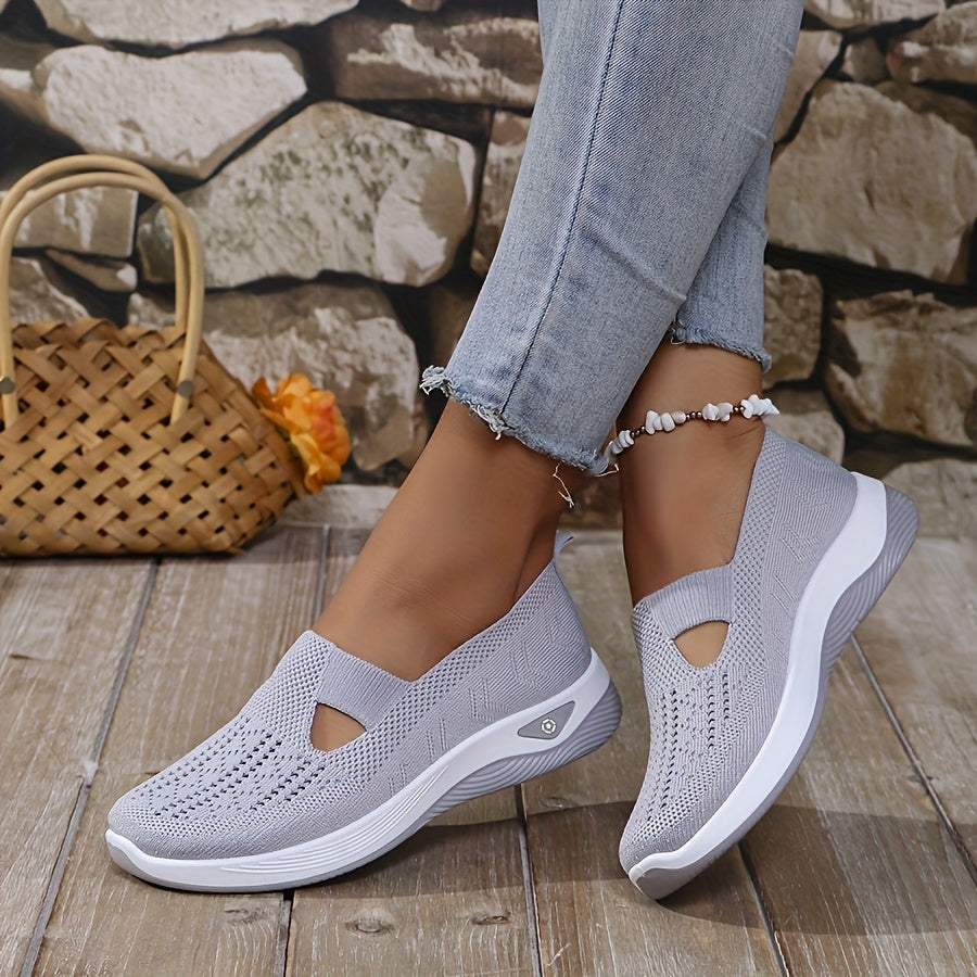 Ademende Lichtgewicht Sneakers met Orthopedische Ondersteuning voor Dames – AIRCOMFORT STEP - Glamorix