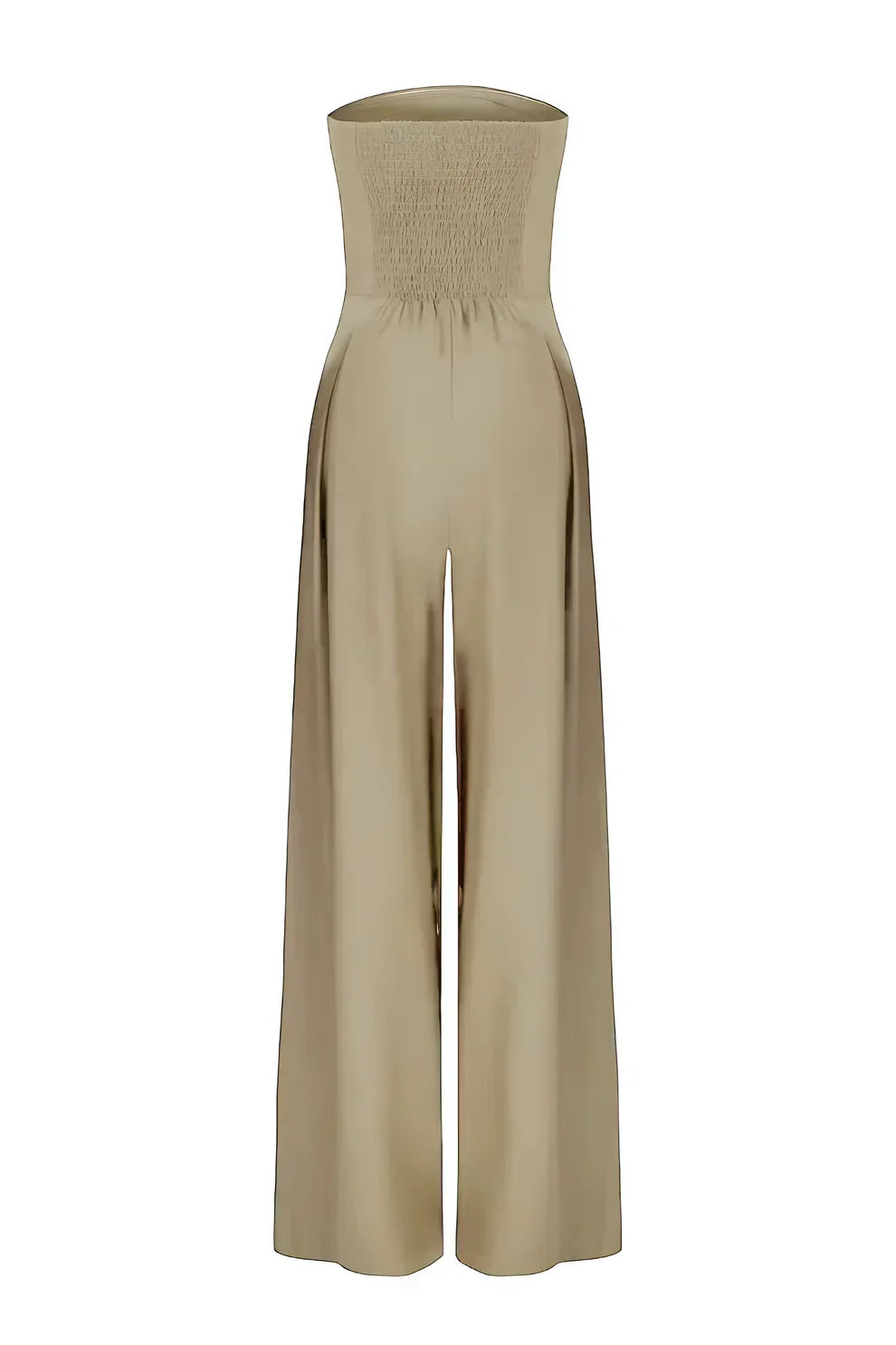 Strapless dames jumpsuit met wijde pijpen en elegante flow – Sorellia FlowSuit - Glamorix
